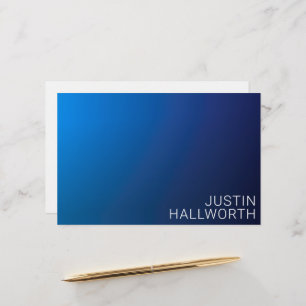 Papeterie Dégradé bleu foncé moderne et texte modifiable min