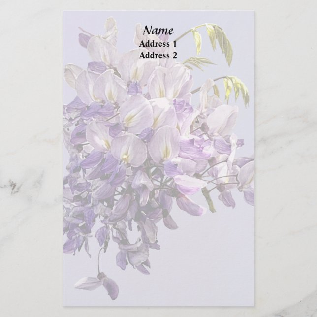 Papeterie Delicate Wisteria Wedding Products (Devant)