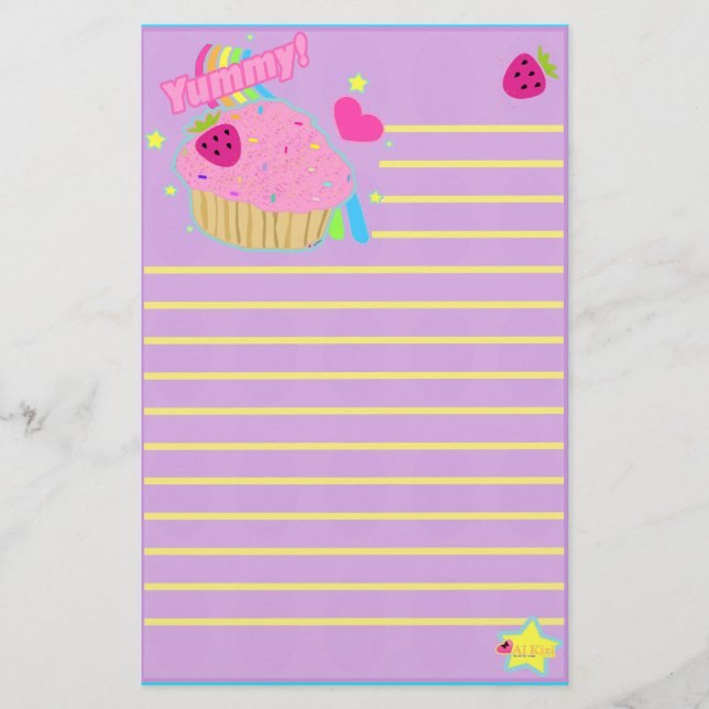 Papeterie délicieuse de petit gâteau (Devant)