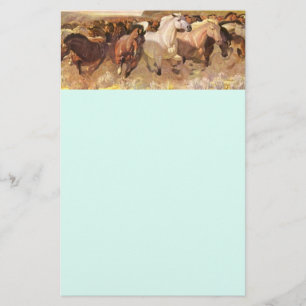 Papeterie d'en-tête de lettre de cheval de chevau