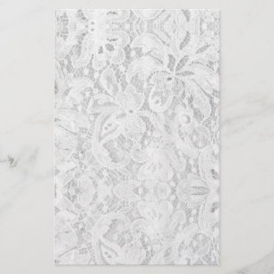 Papeterie Dentelle blanche tombante
