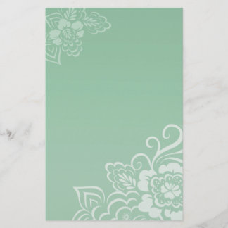 Papeterie Dentelle de menthe - Papier