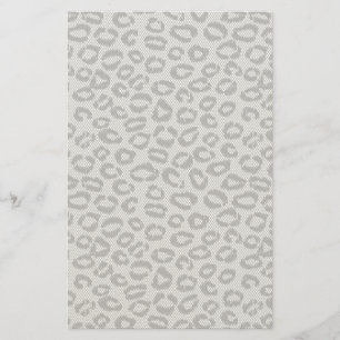 Papeterie Dentelle noire avec motif léopard blanc