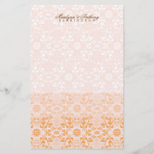 Papeterie Dentelles Damask Lace Sorbet Merci