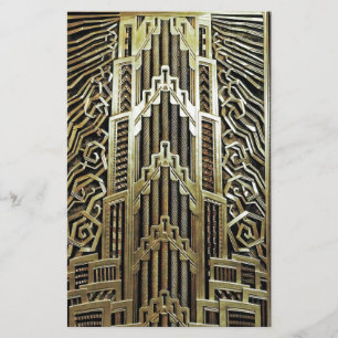 Papeterie Design Art nouveau métallique, vintage, élégant