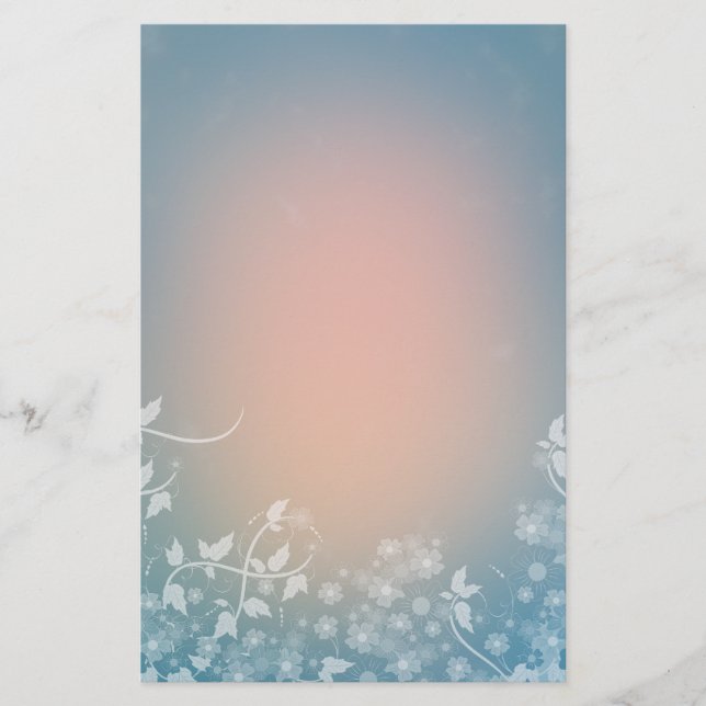 Papeterie Design floral romantique (Devant)