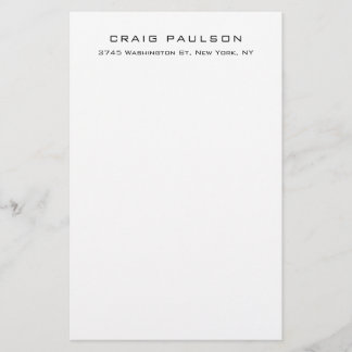 Papeterie Design simple élégant minimaliste classique