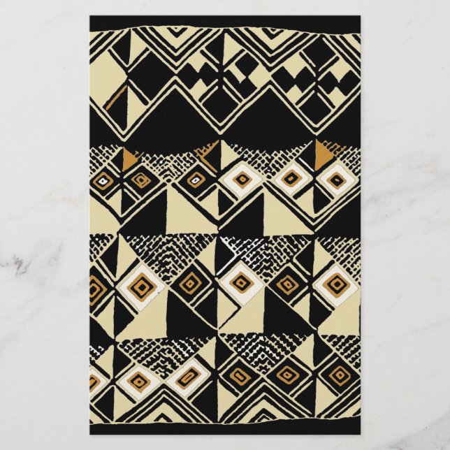 Papeterie Designs africains inspirés de Kuba (Devant)