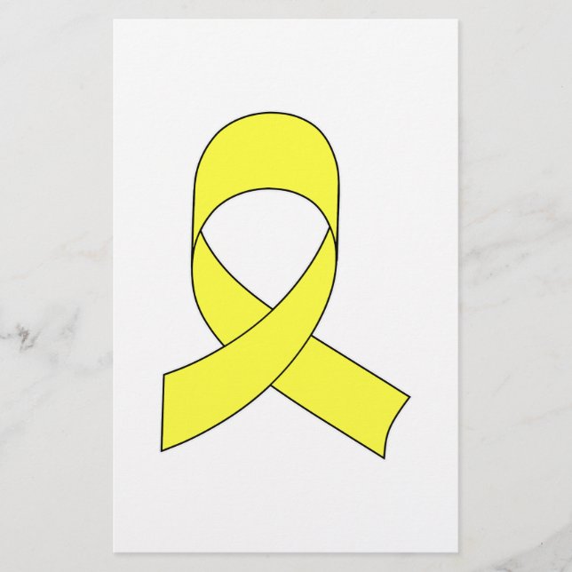Papeterie Dessin à ruban jaune (Devant)