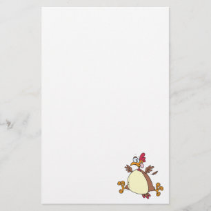 Papeterie dessin animé de poule folle
