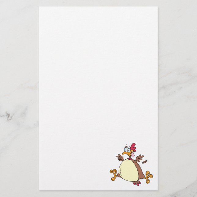 Papeterie dessin animé de poule folle (Devant)