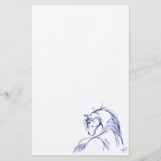 Papeterie Dessin de la tête d'un cheval d'art
