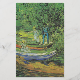 Papeterie Destin de lac boat de nature de Van Gogh