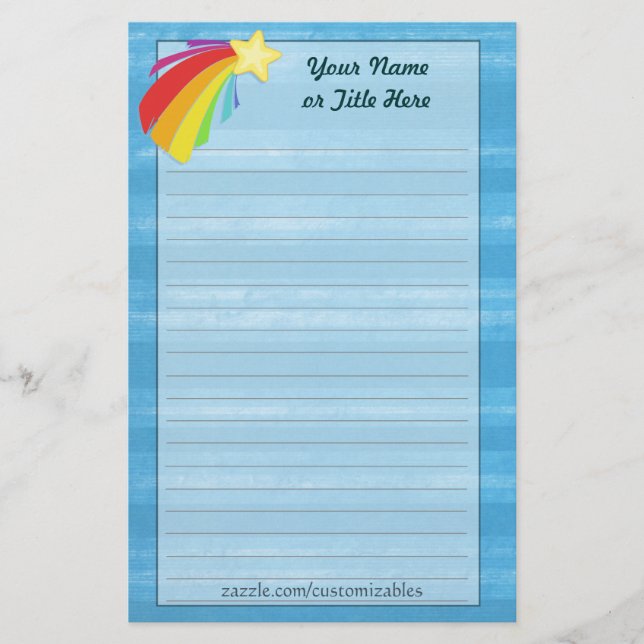 Papeterie d'étoile filante (Devant)