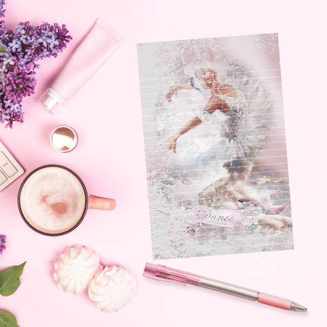 Papeterie Deux Ballerinas Dance Lined (Créateur téléchargé)