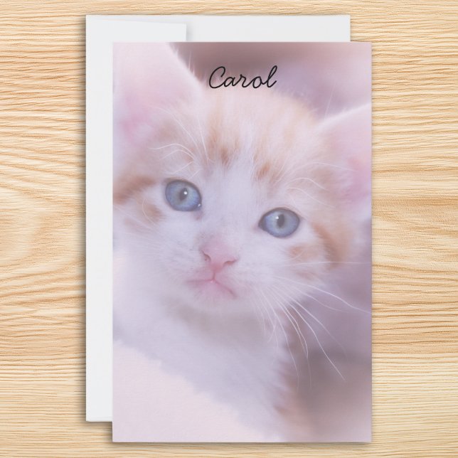 Papeterie Deux photos teintées de rose (Pink Tinted Two Photo Stationery)