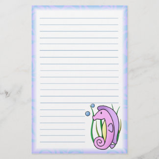 Papeterie d'hippocampe de Kawaii