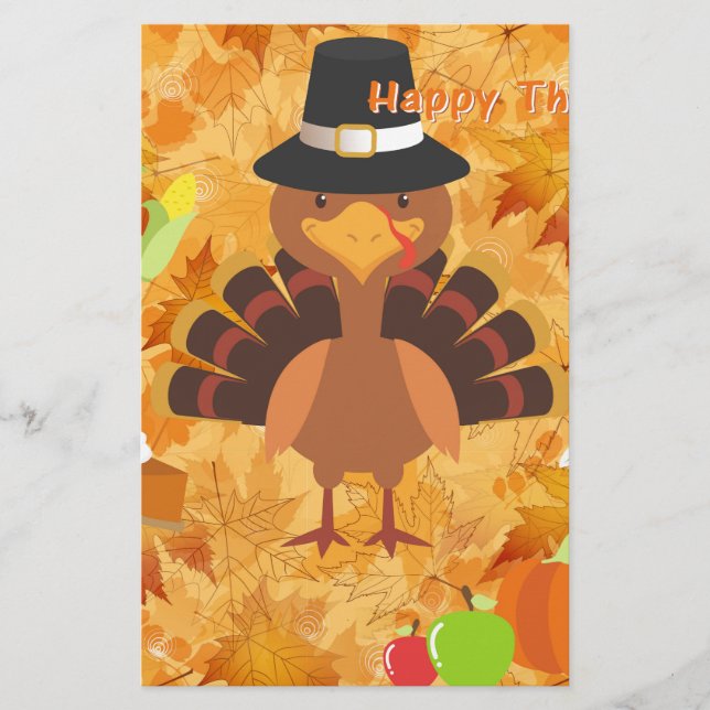 Papeterie dinde bon thanksgiving (Devant)