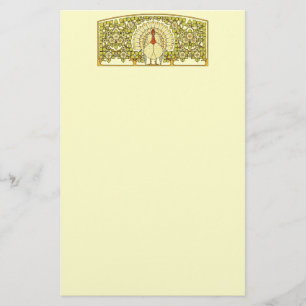 Papeterie Dinde de Thanksgiving Art nouveau vintage