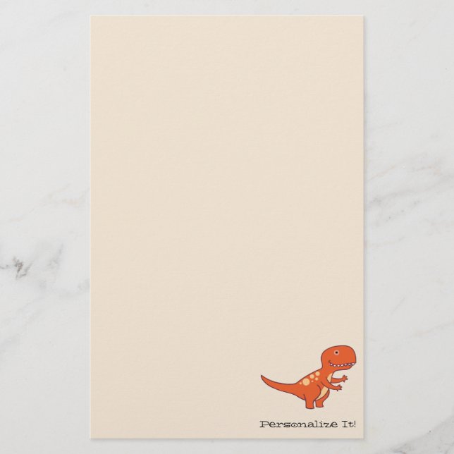 Papeterie Dinosaure rouge 0219 (Devant)