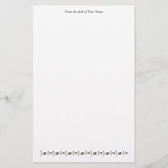 Papeterie d'oies de natation (Devant)