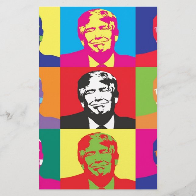 Papeterie Donald Trump Pop Art (Devant)