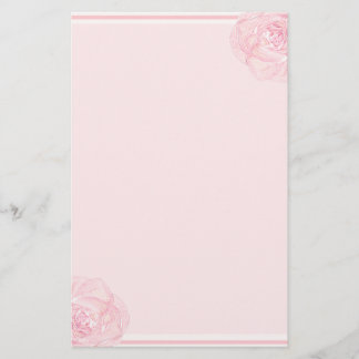 Papeterie Doucement frontière de rose de rose