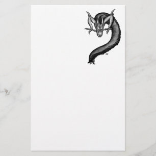 Papeterie Dragon en style tatouage