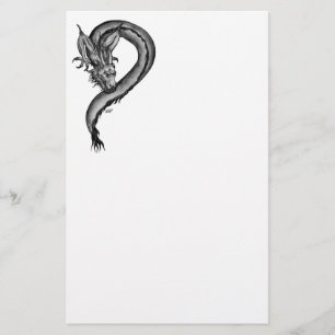 Papeterie Dragon en style tatouage