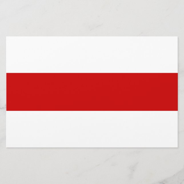 Papeterie Drapeau biélorusse (rouge et blanc) (Devant)