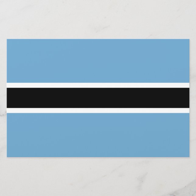 Papeterie Drapeau botswanais (Botswana) (Devant)