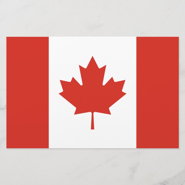 Papeterie Drapeau canadien (Feuille d'érable) (Canada) (Devant)