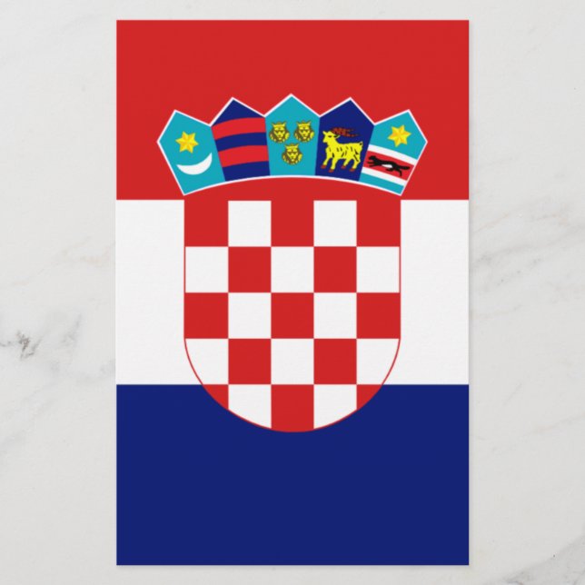 Papeterie Drapeau croate - Trobojnica (Devant)