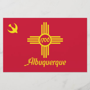 Papeterie Drapeau d'Albuquerque (Nouveau-Mexique)