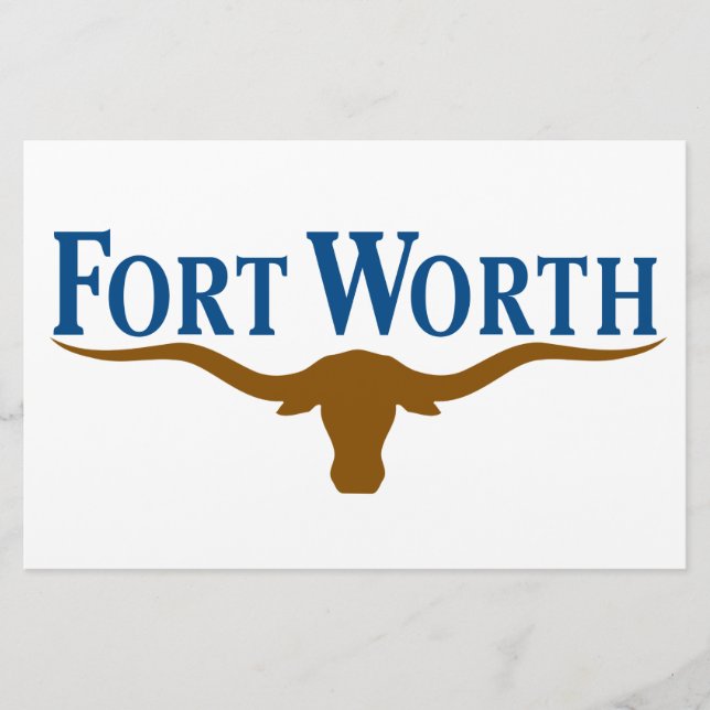 Papeterie Drapeau de Fort Worth (Texas) (Devant)