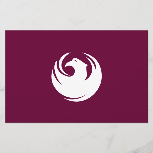 Papeterie Drapeau de la ville de Phoenix (Arizona) (Devant)