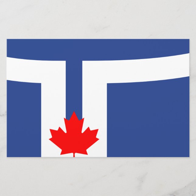 Papeterie Drapeau de la ville de Toronto (Canada) (Devant)