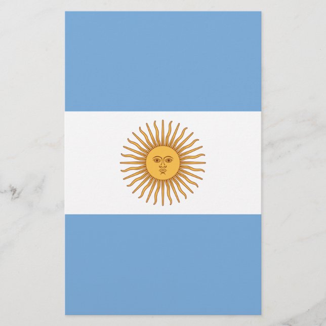 Papeterie Drapeau de l'Argentine (Devant)