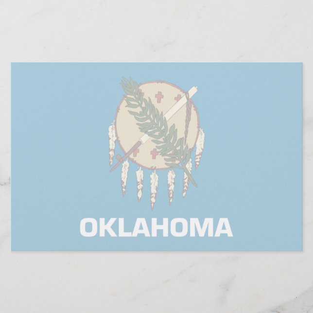 Papeterie Drapeau de l'Oklahoma (Devant)