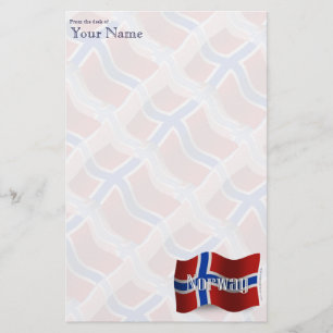 Papeterie Drapeau de ondulation de la Norvège