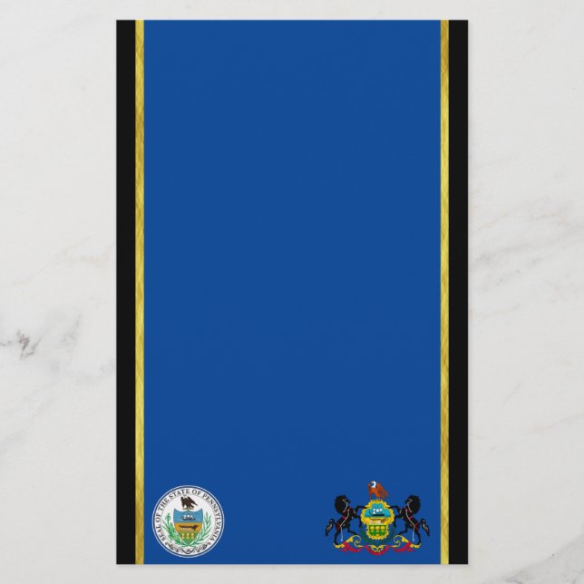 Papeterie Drapeau de Pennsylvanie (Devant)