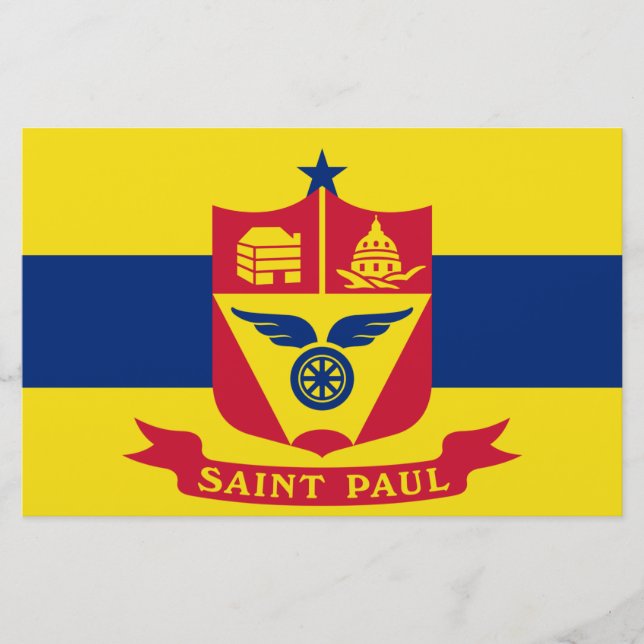 Papeterie Drapeau de Saint Paul (Minnesota) (Devant)