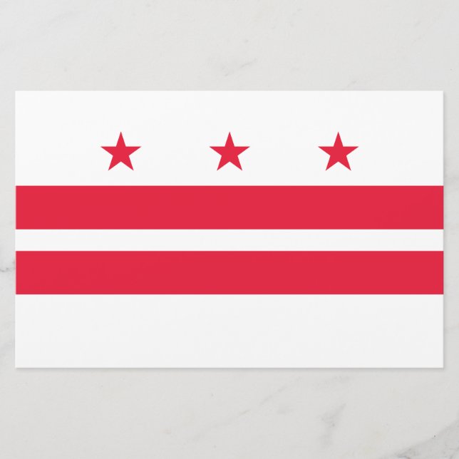 Papeterie Drapeau de Washington D.C. (District de Columbia) (Devant)