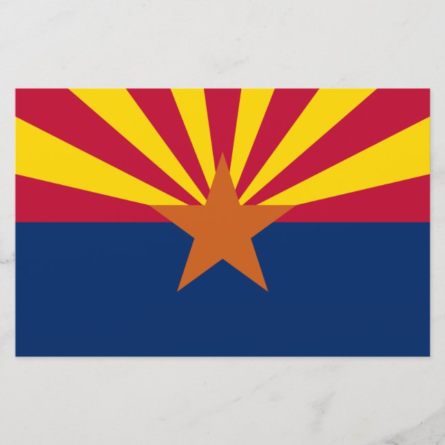 Papeterie Drapeau d'État de l'Arizona (Devant)