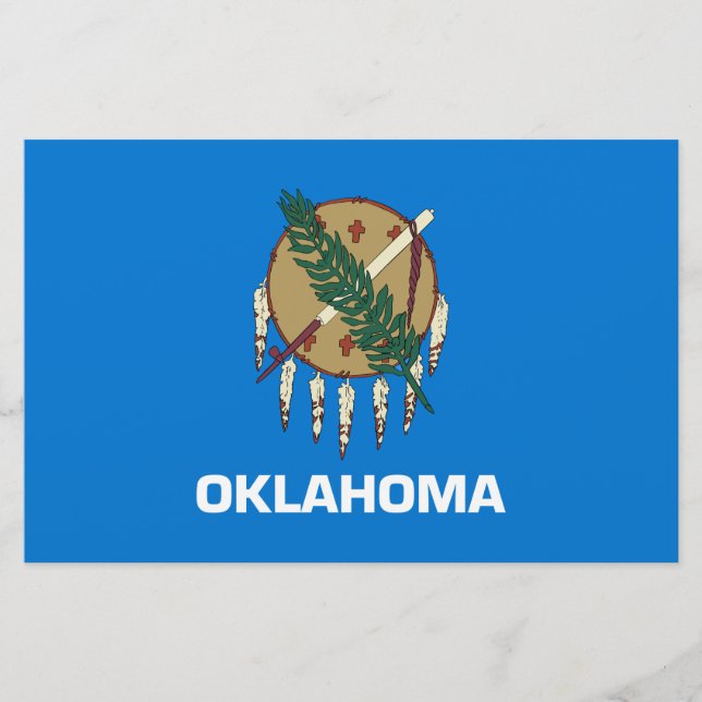 Papeterie Drapeau d'État de l'Oklahoma (Devant)