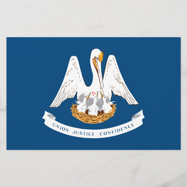 Papeterie Drapeau d'État de Louisiane (Devant)