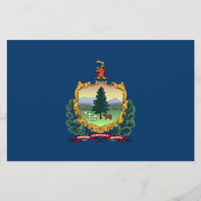 Papeterie Drapeau d'État du Vermont (Devant)