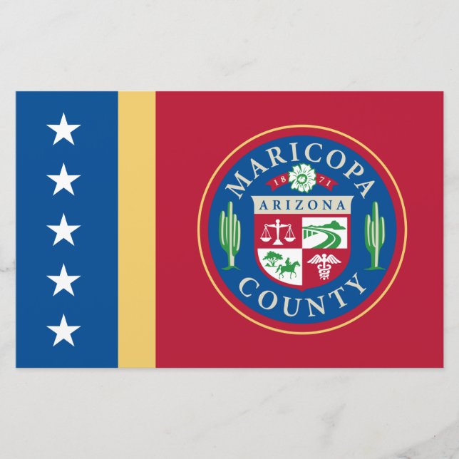 Papeterie Drapeau du comté de Maricopa (Arizona) (Devant)