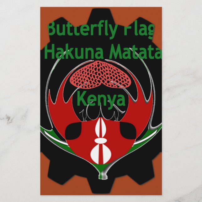 Papeterie Drapeau du Kenya - Hakuna Matata Patriotic (Devant)