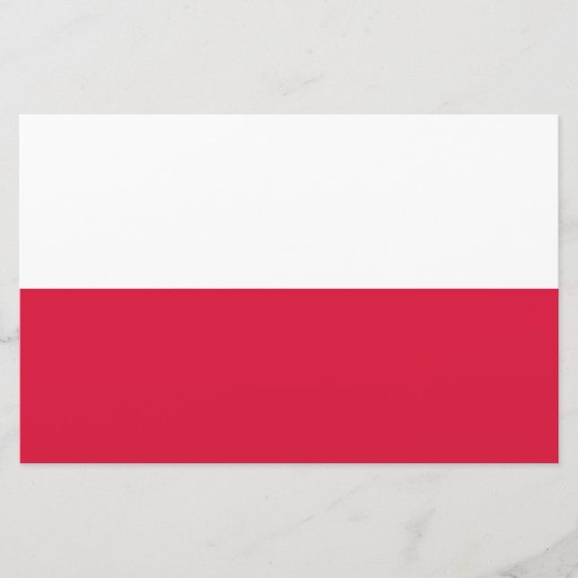 Papeterie Drapeau Polonais (Pologne) (Devant)